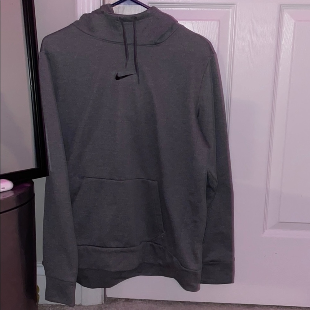 gray nike hoodie sweatshirt